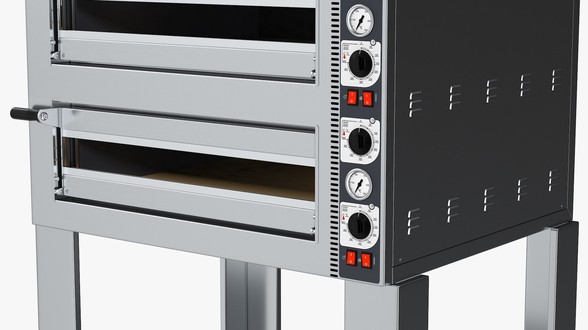 Twin Deck Electric Pizza Oven 3D model