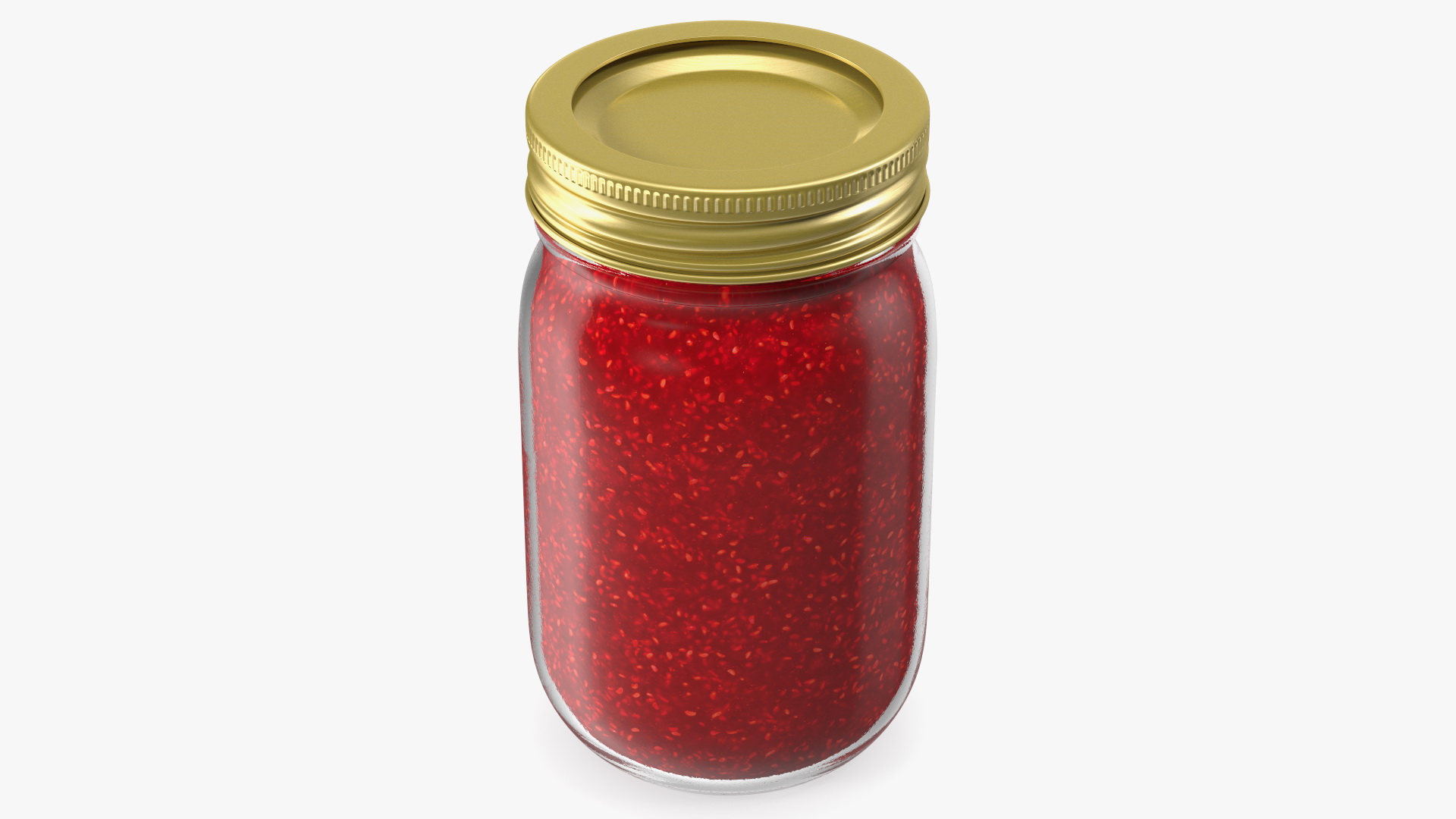 3D Glass Jar with Jam model