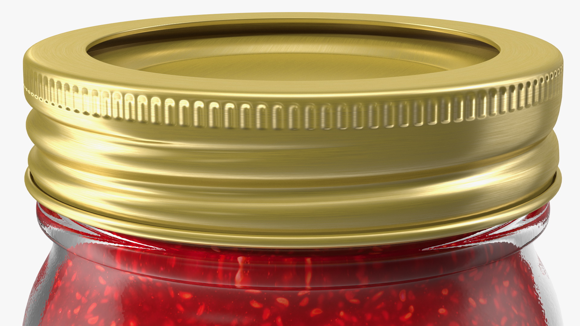 3D Glass Jar with Jam model