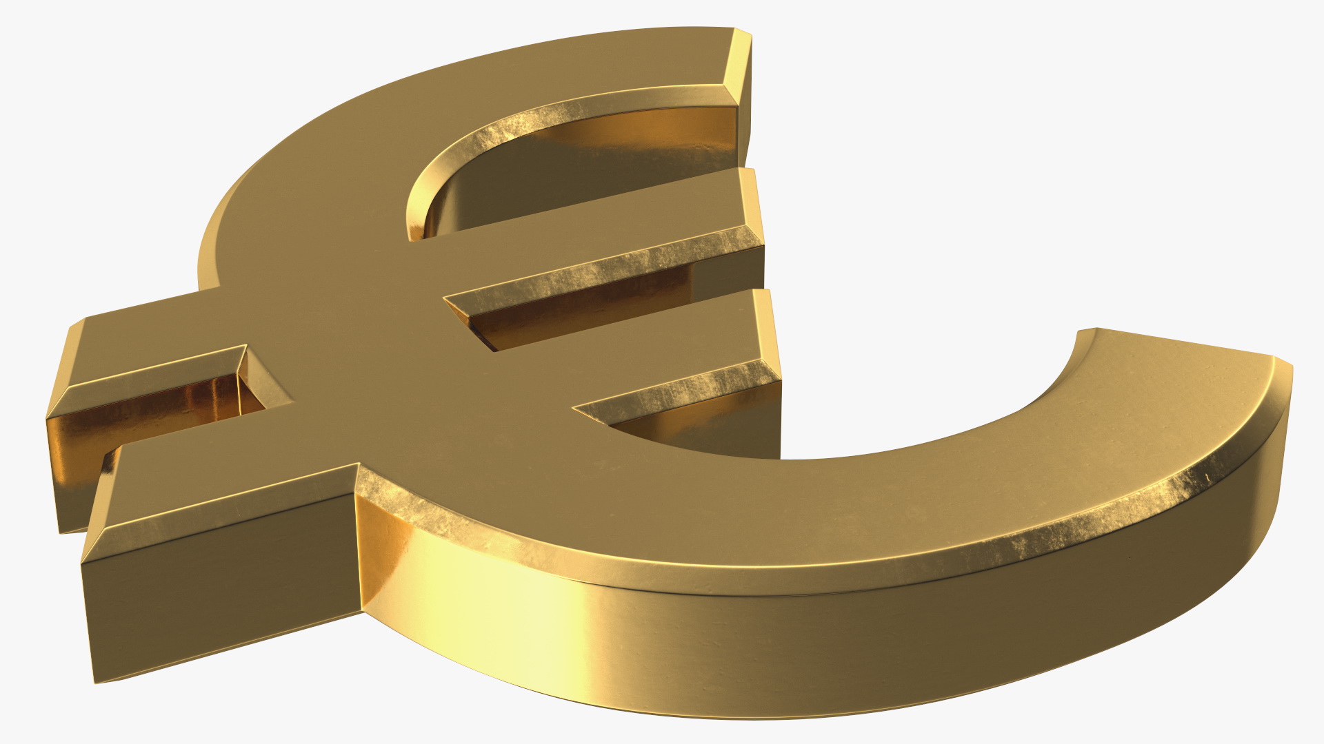 3D Golden Euro Sigh