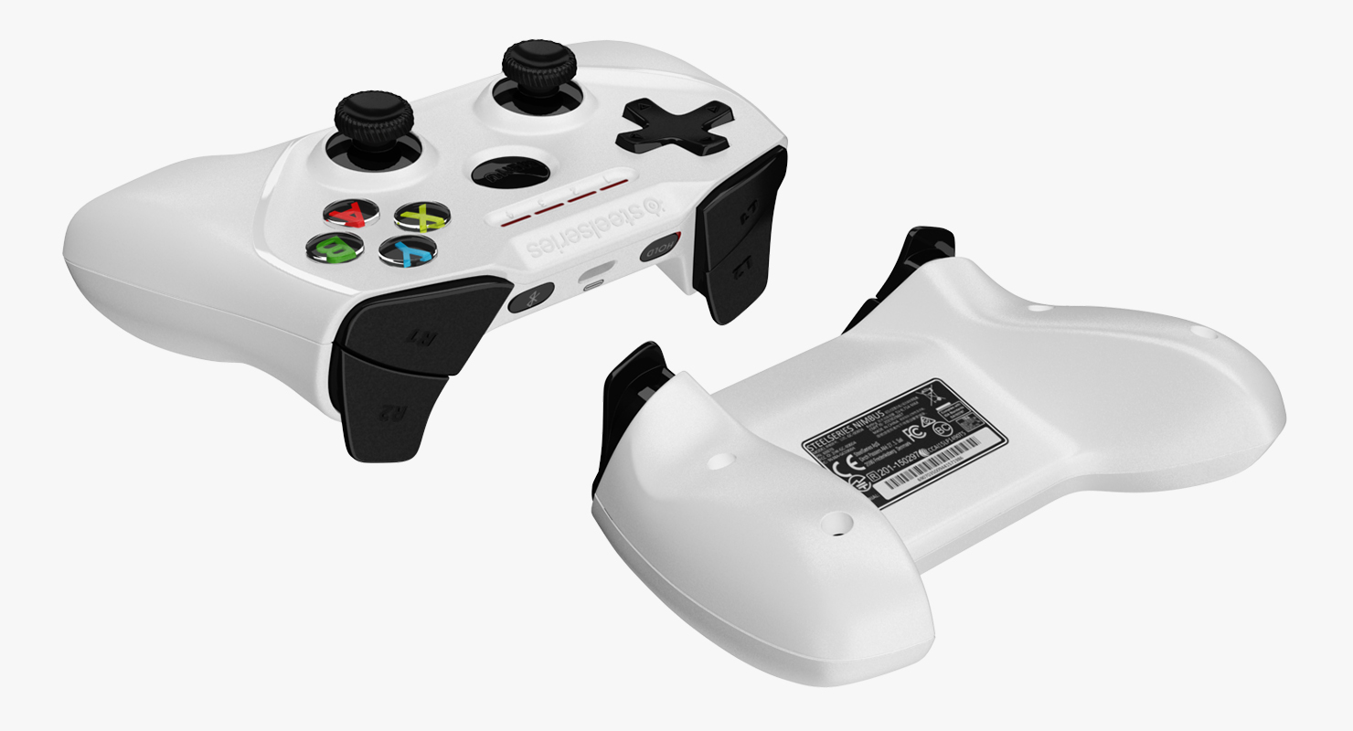 SteelSeries Nimbus Wireless Gaming Controller Apple White 3D