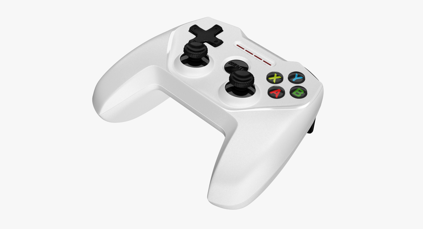 SteelSeries Nimbus Wireless Gaming Controller Apple White 3D