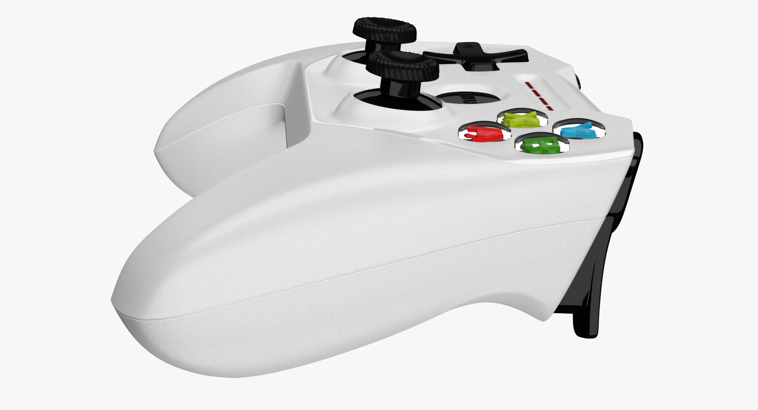 SteelSeries Nimbus Wireless Gaming Controller Apple White 3D