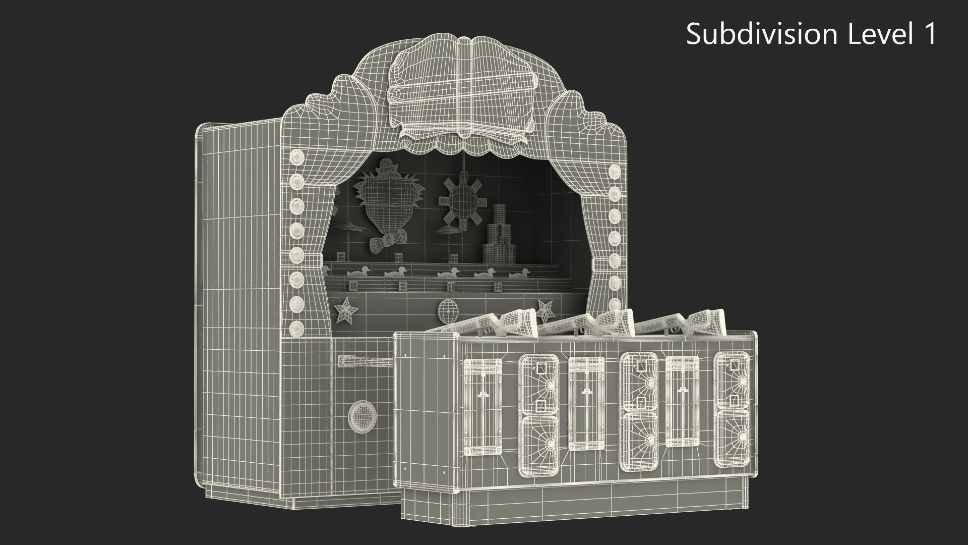 3D model Sideshow 1889 Shooting Gallery