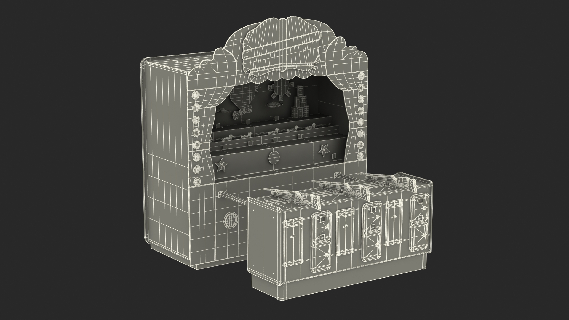 3D model Sideshow 1889 Shooting Gallery