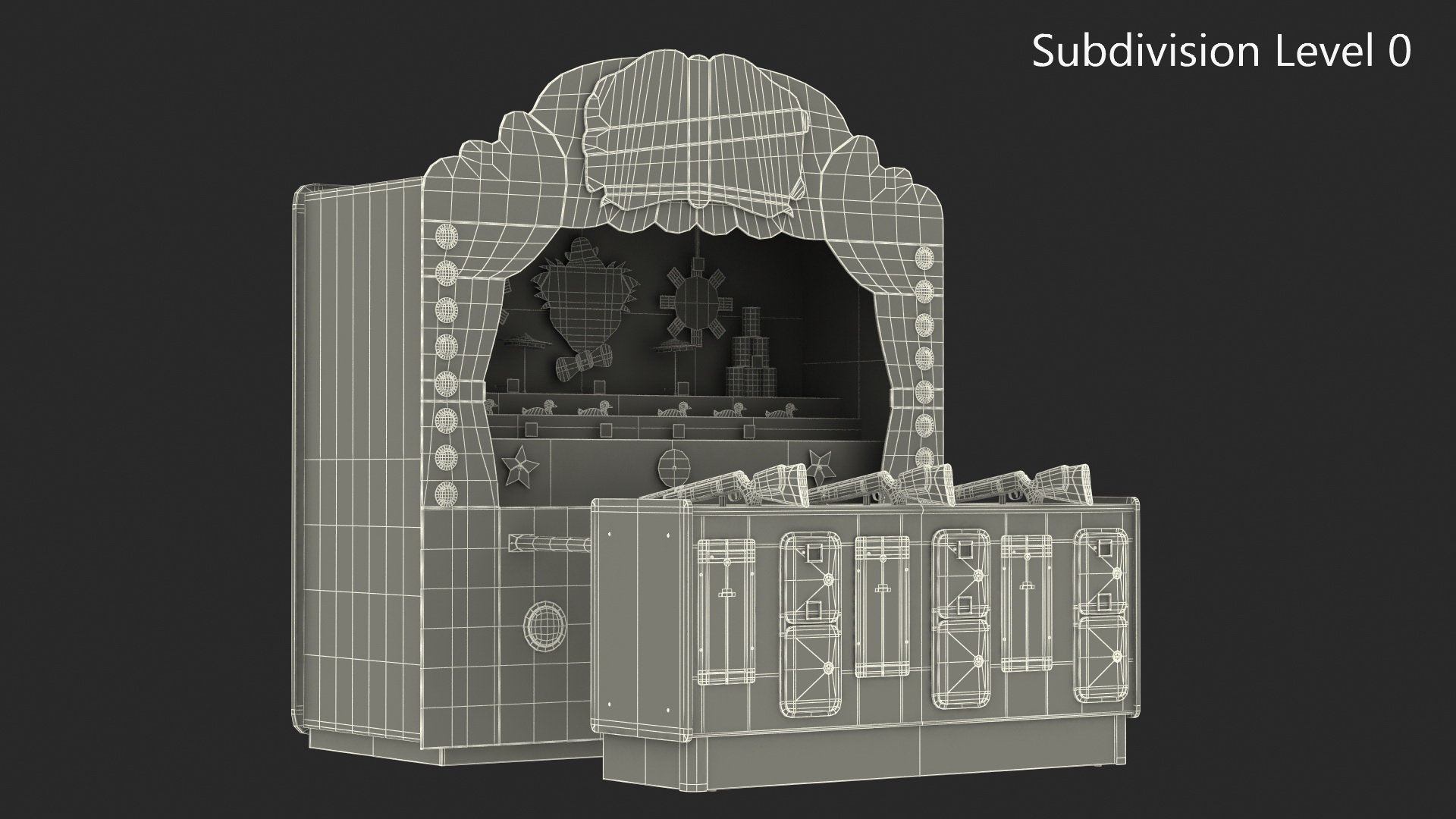 3D model Sideshow 1889 Shooting Gallery