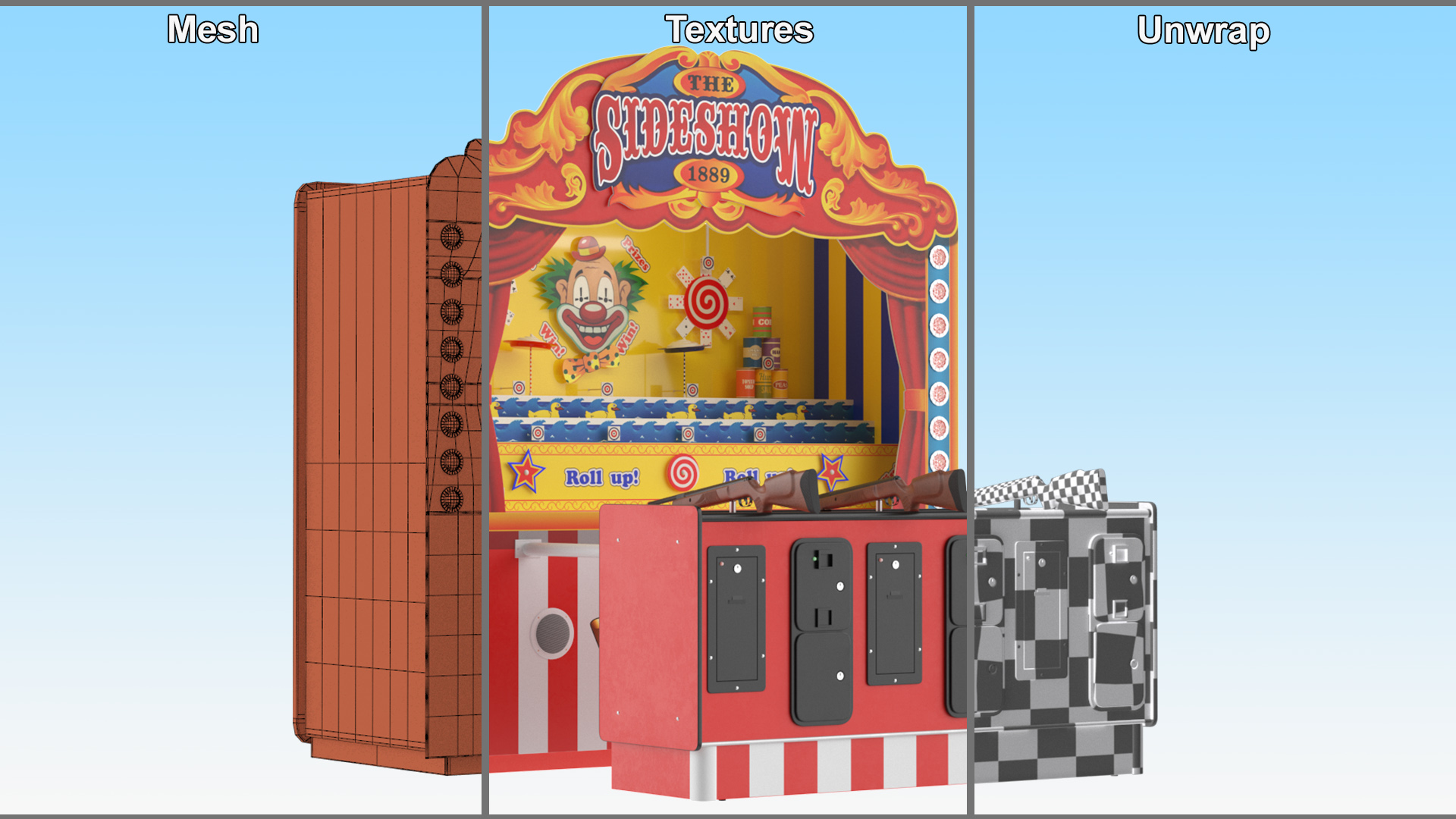 3D model Sideshow 1889 Shooting Gallery