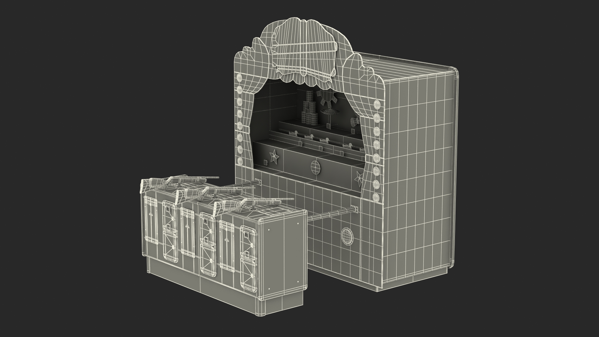 3D model Sideshow 1889 Shooting Gallery