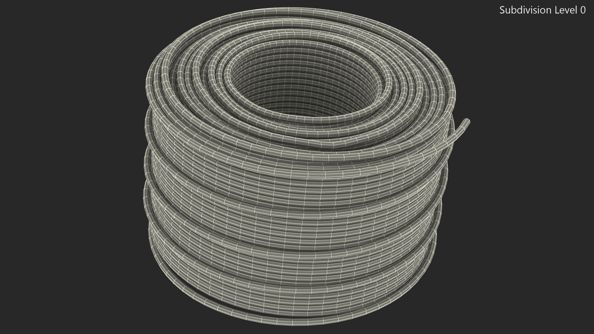 3D model Orange Electrical Conduit