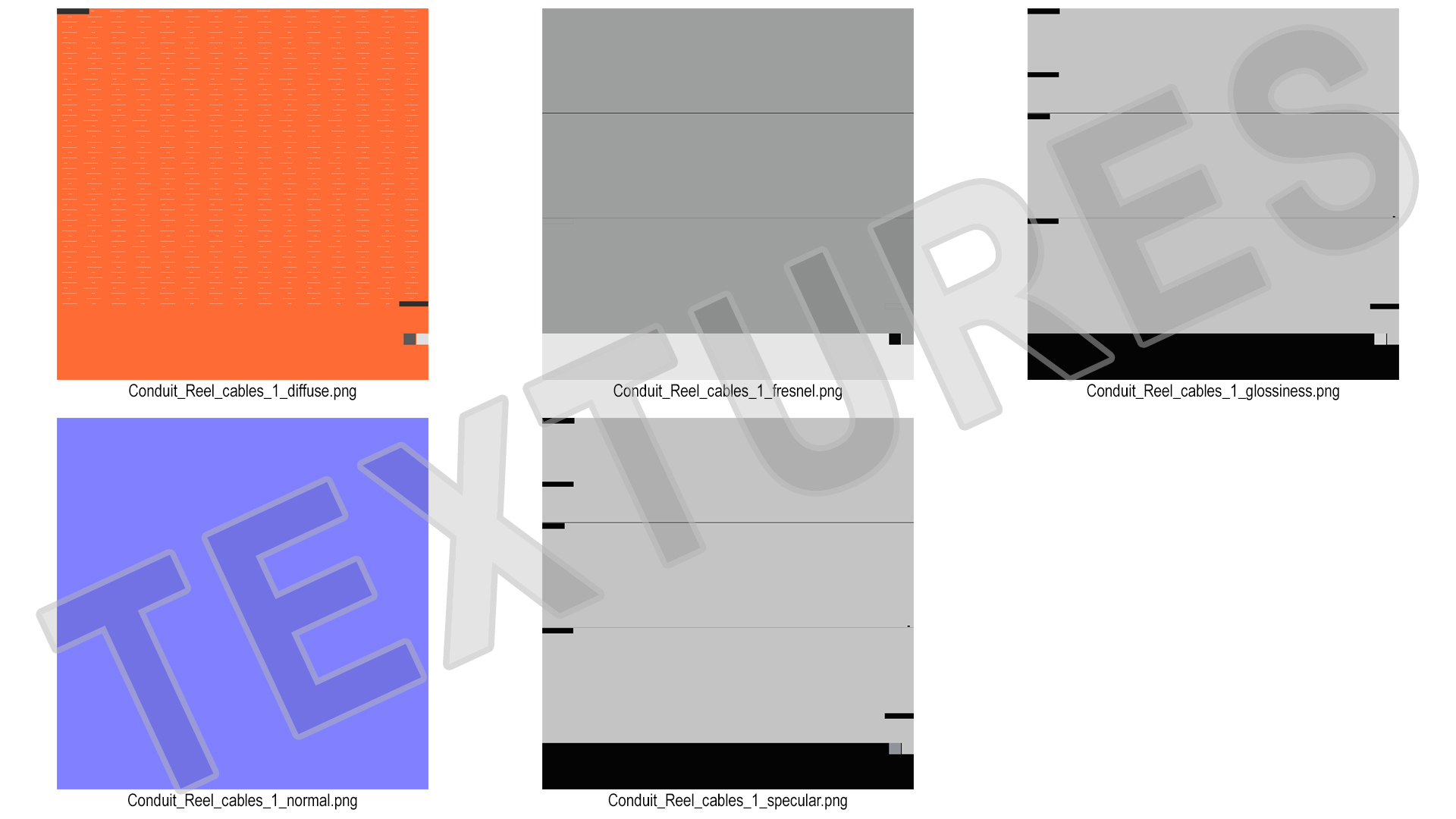 3D model Orange Electrical Conduit