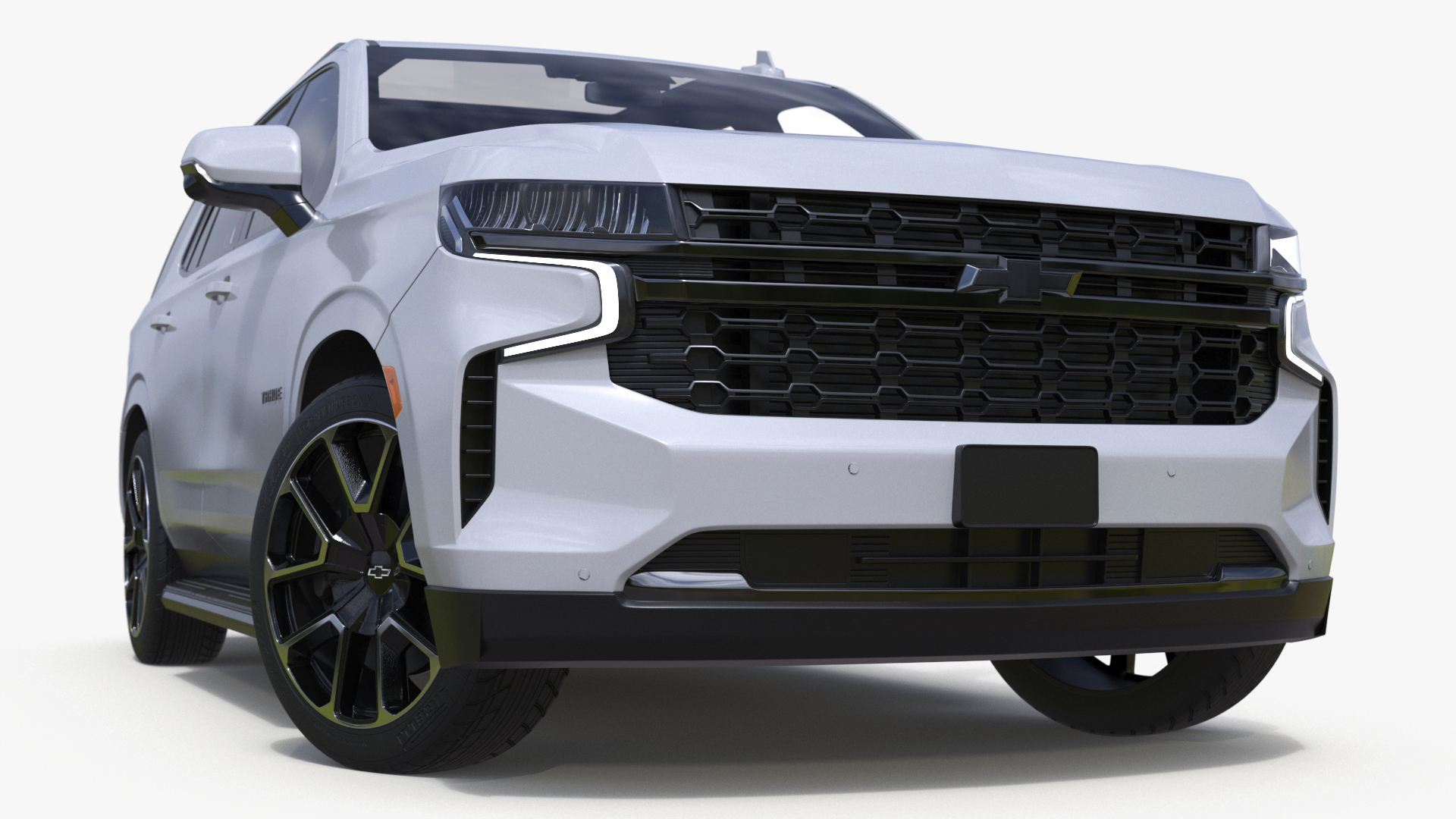 2024 Chevrolet Tahoe SUV White Rigged 3D