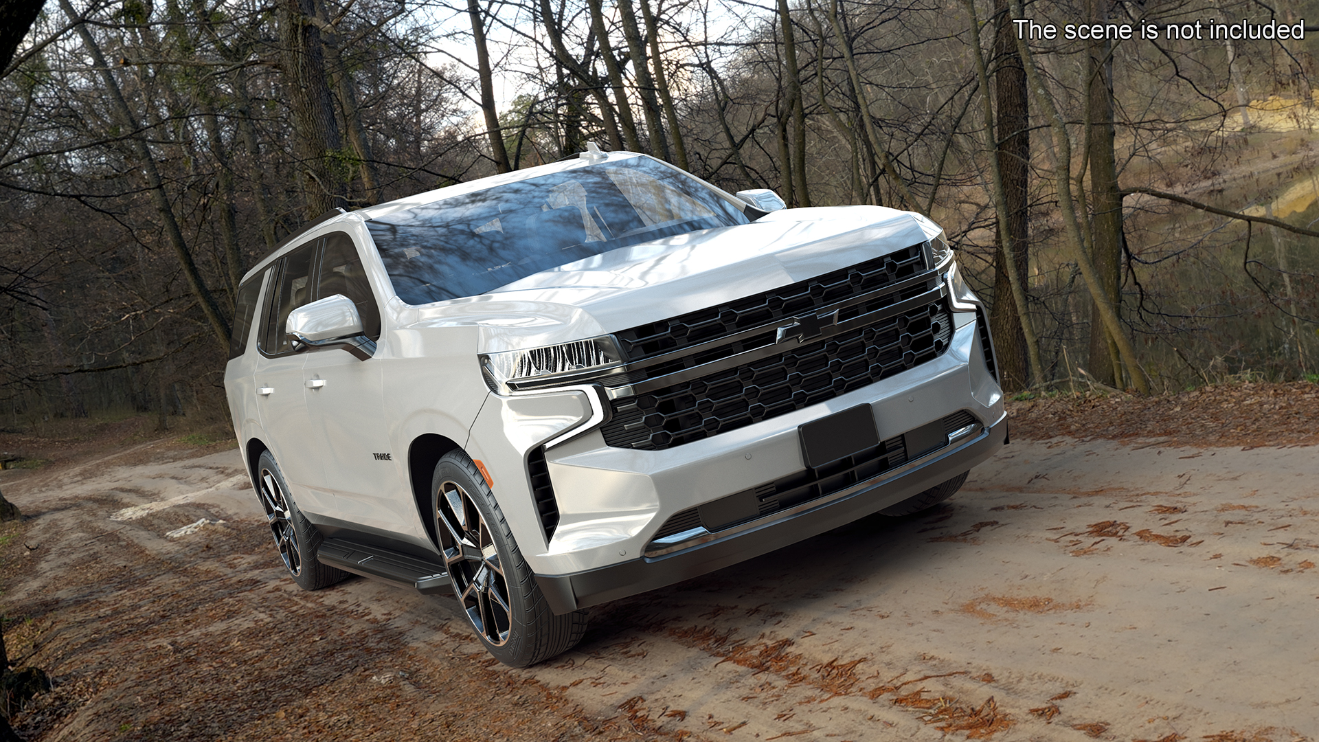 2024 Chevrolet Tahoe SUV White Rigged 3D