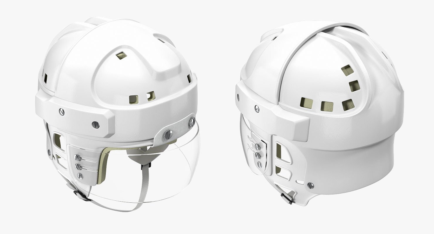 3D model Vintage Ice Hockey Helmet