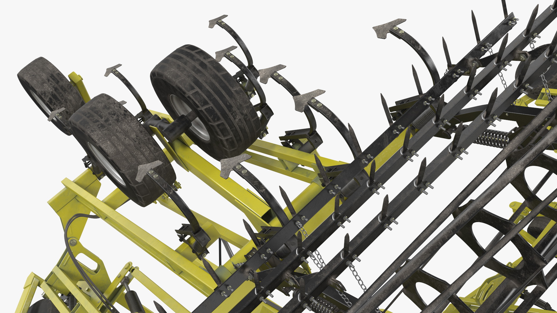 3D model Seedbed Cultivator Rigged