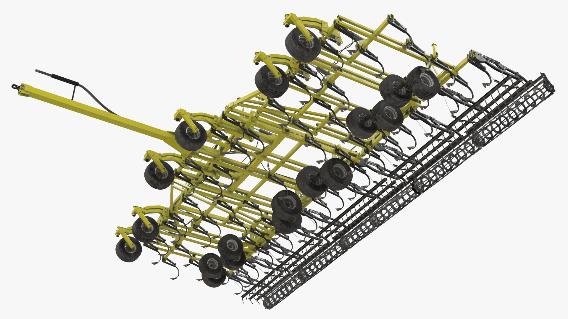 3D model Seedbed Cultivator Rigged