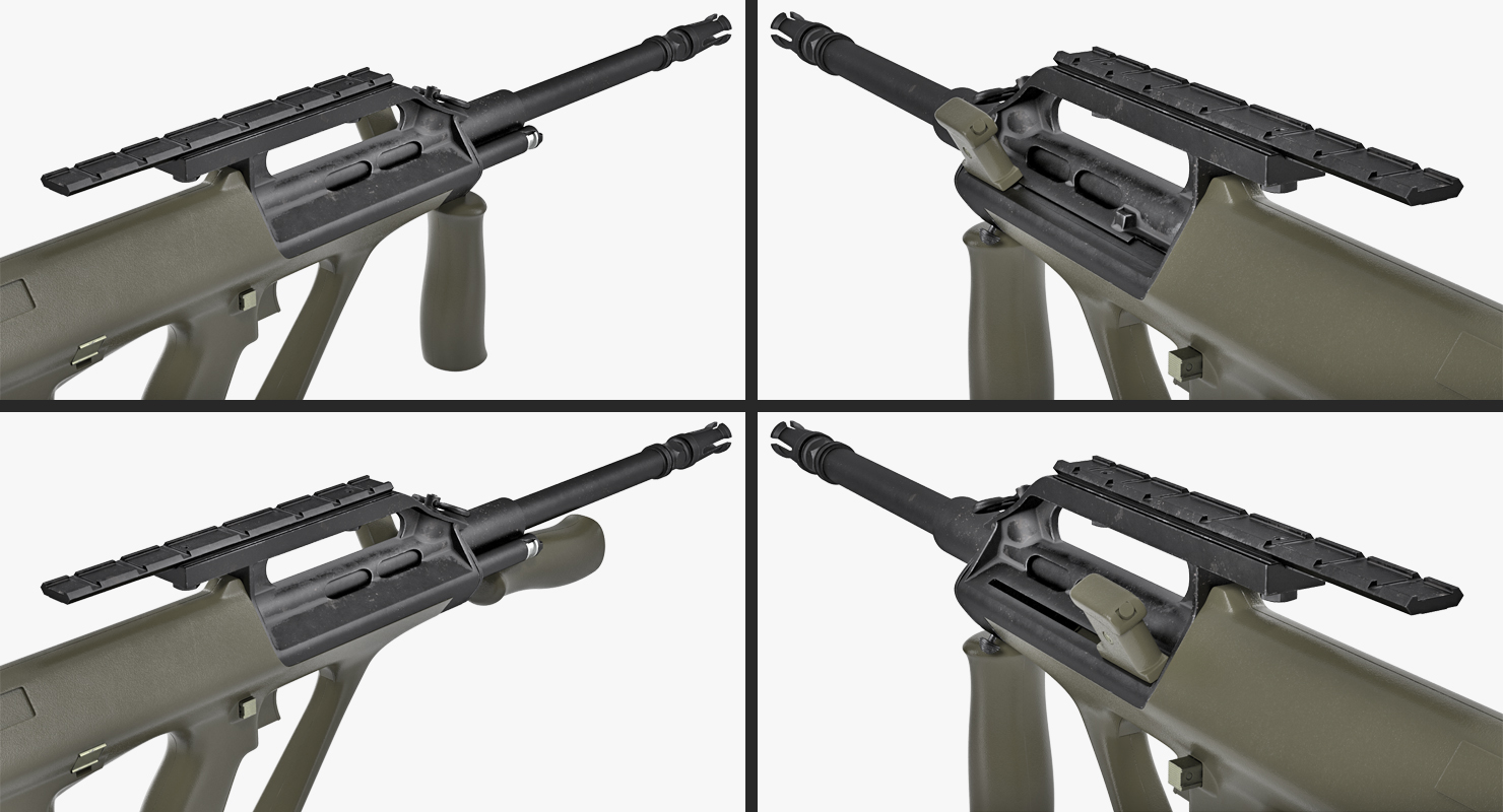 Bullpup Assault Rifle Steyr AUG A2 3D model