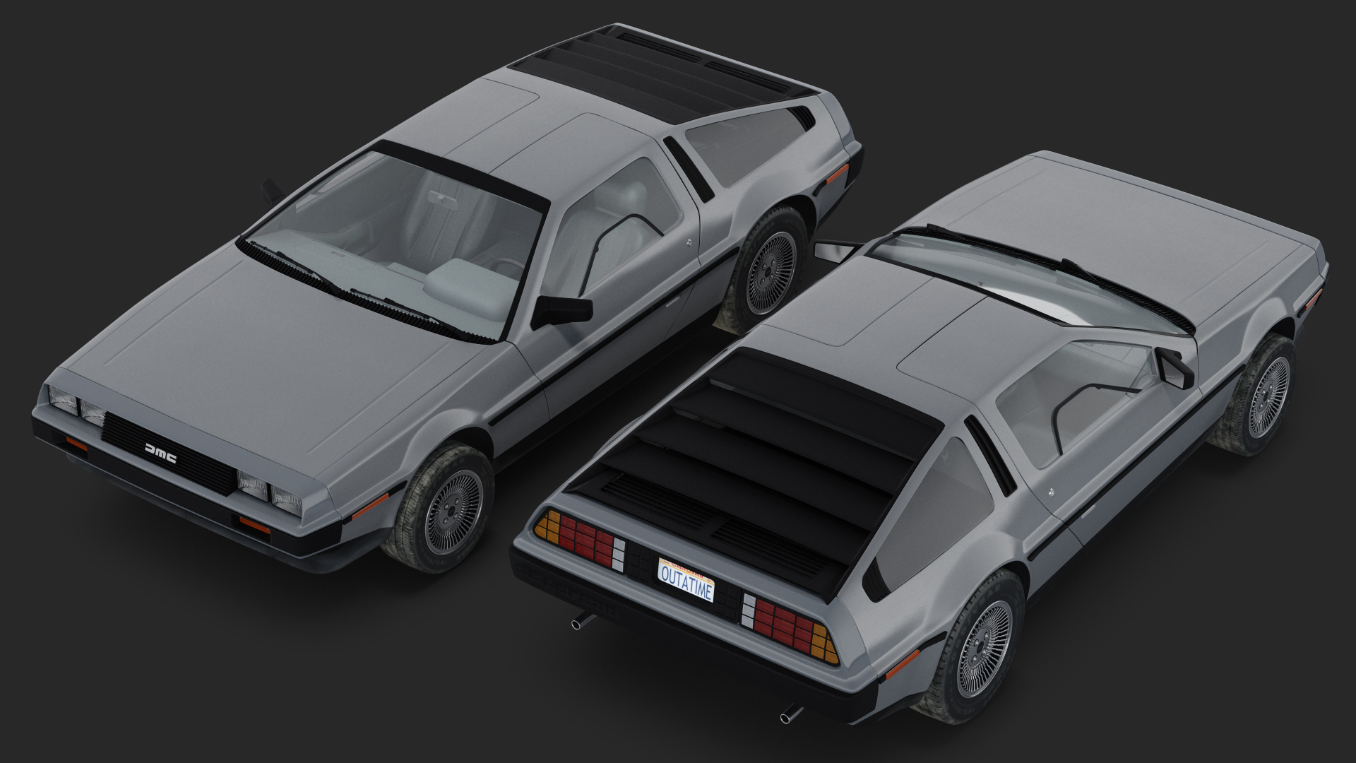 DeLorean DMC-12 Rigged 3D