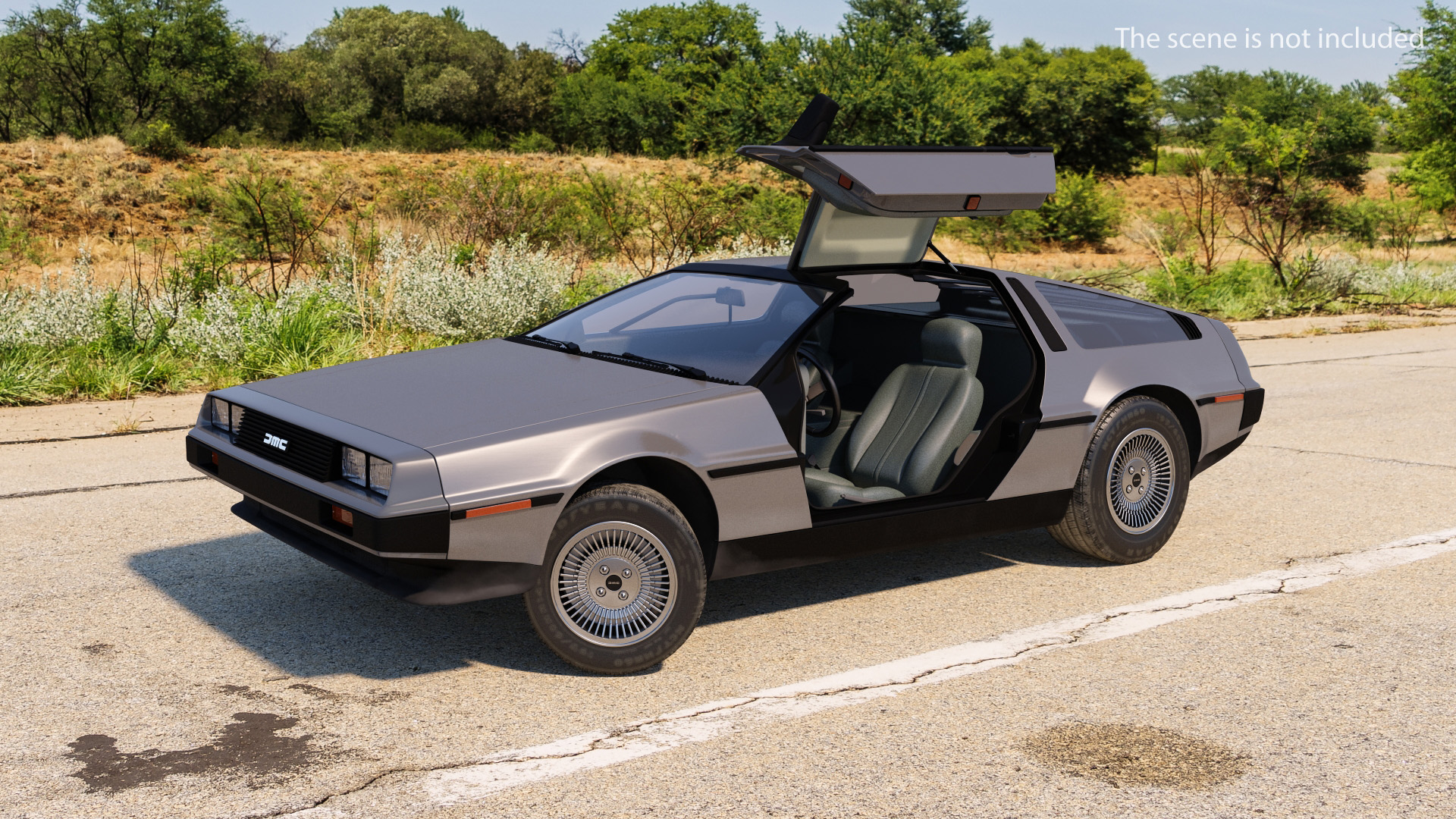 DeLorean DMC-12 Rigged 3D