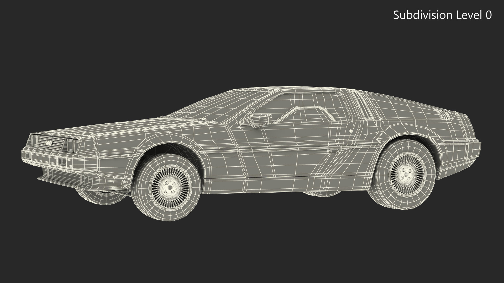 DeLorean DMC-12 Rigged 3D