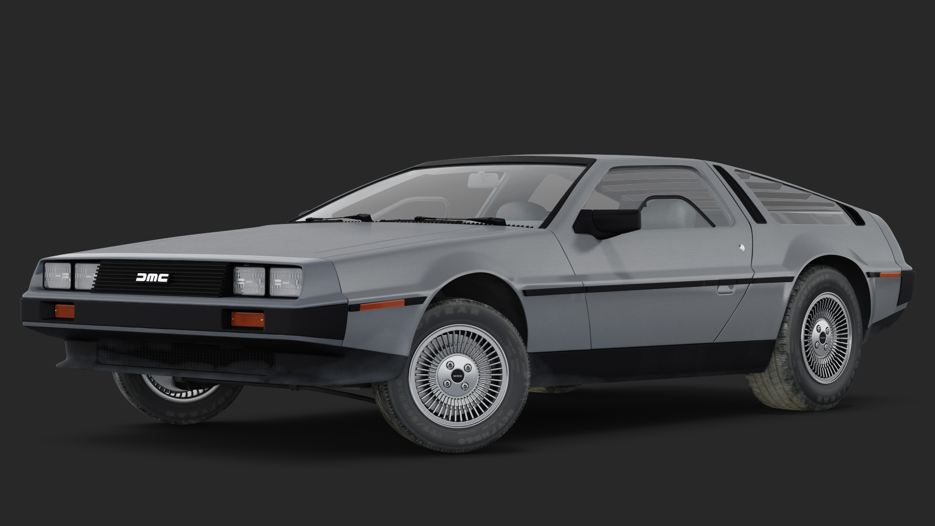 DeLorean DMC-12 Rigged 3D