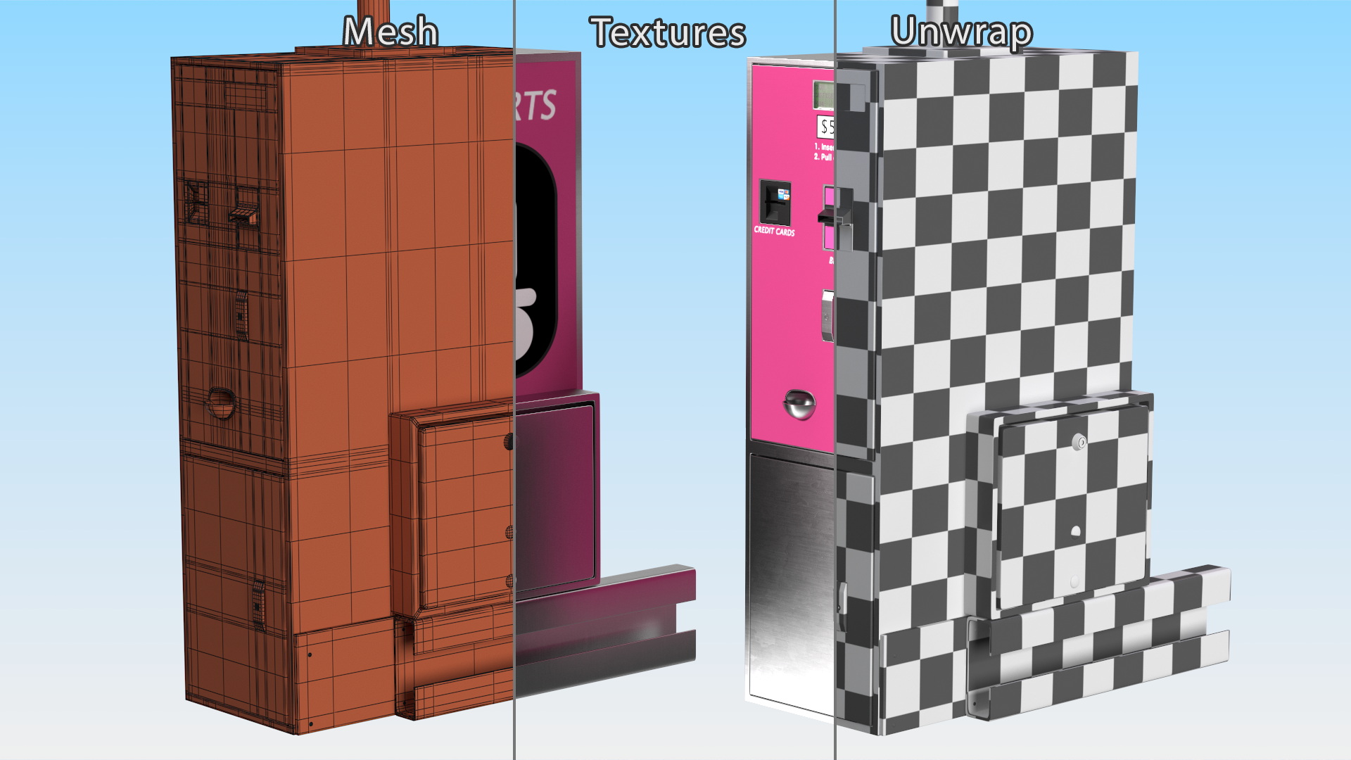 3D model Luggage Cart Management Unit for Airport