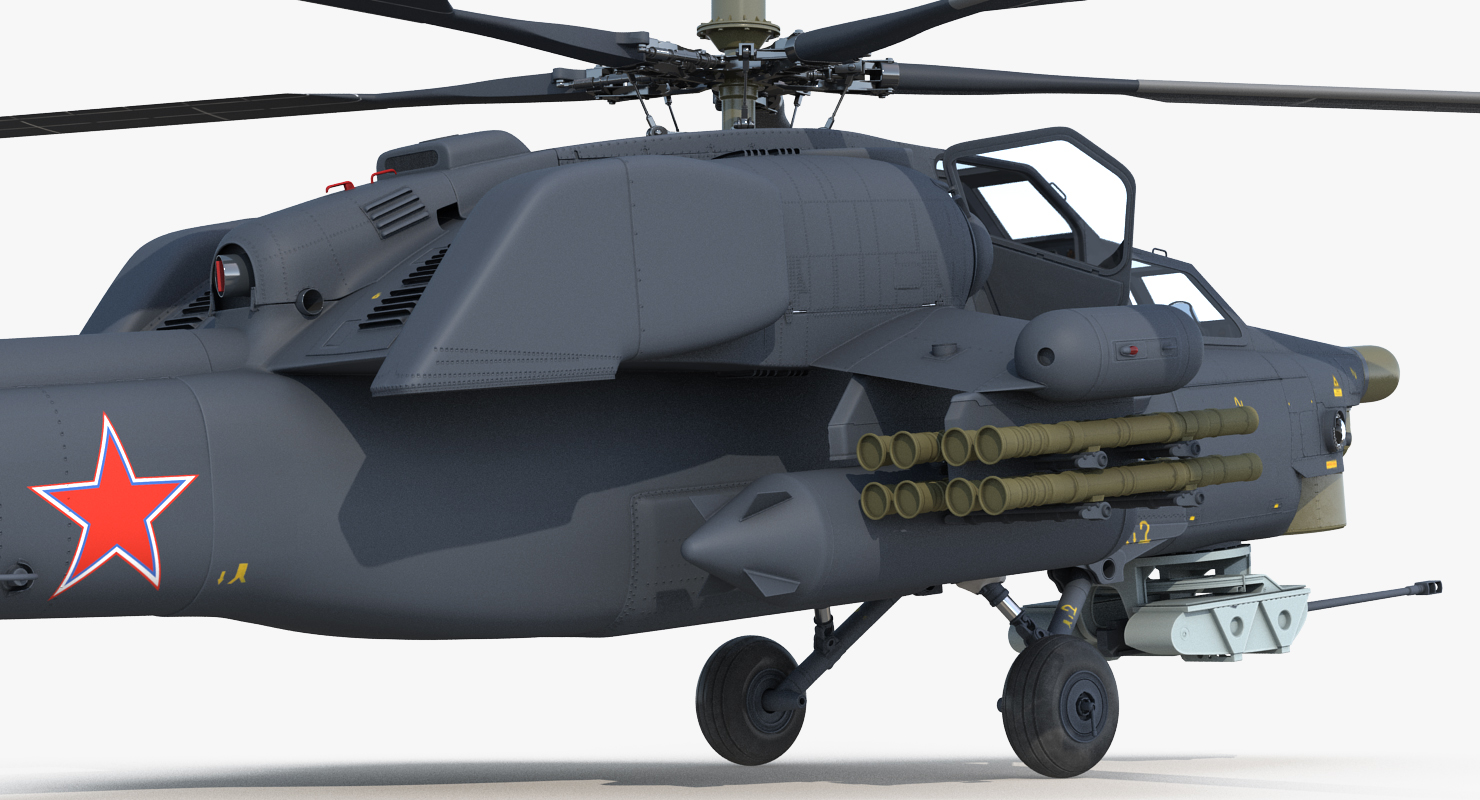 Attack Helicopter MI 28H Havoc Rigged 3D