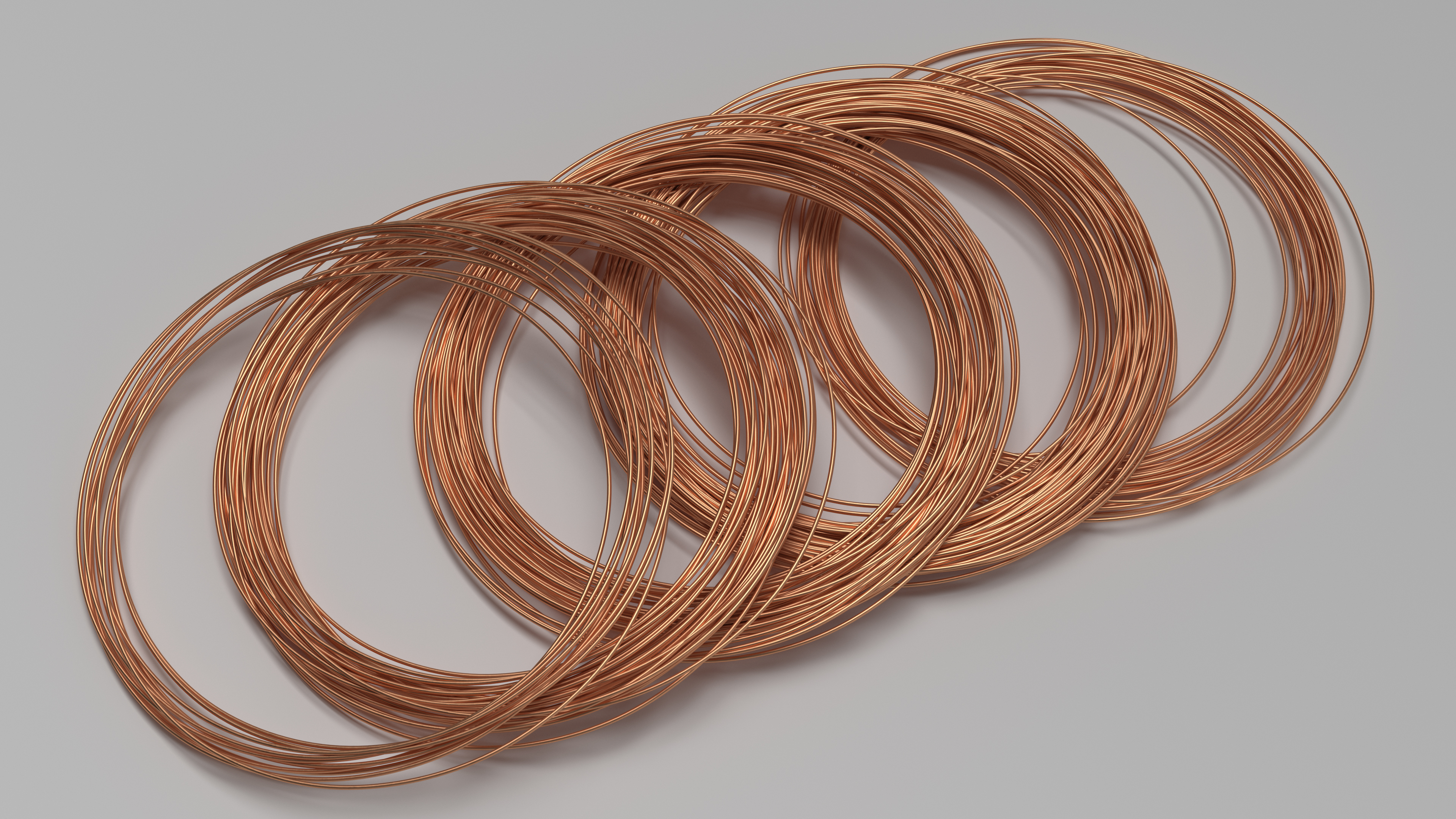 Twisted Cooper Wire 3D model