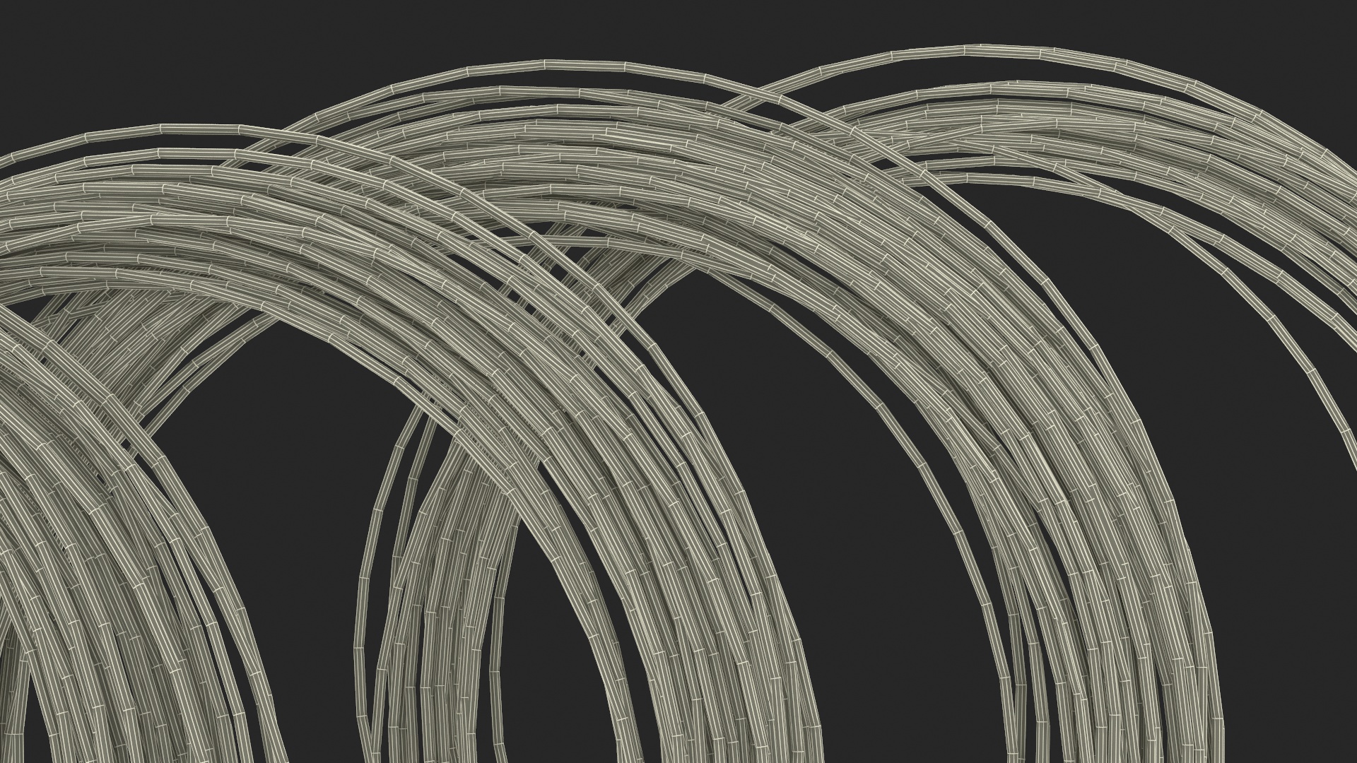 Twisted Cooper Wire 3D model