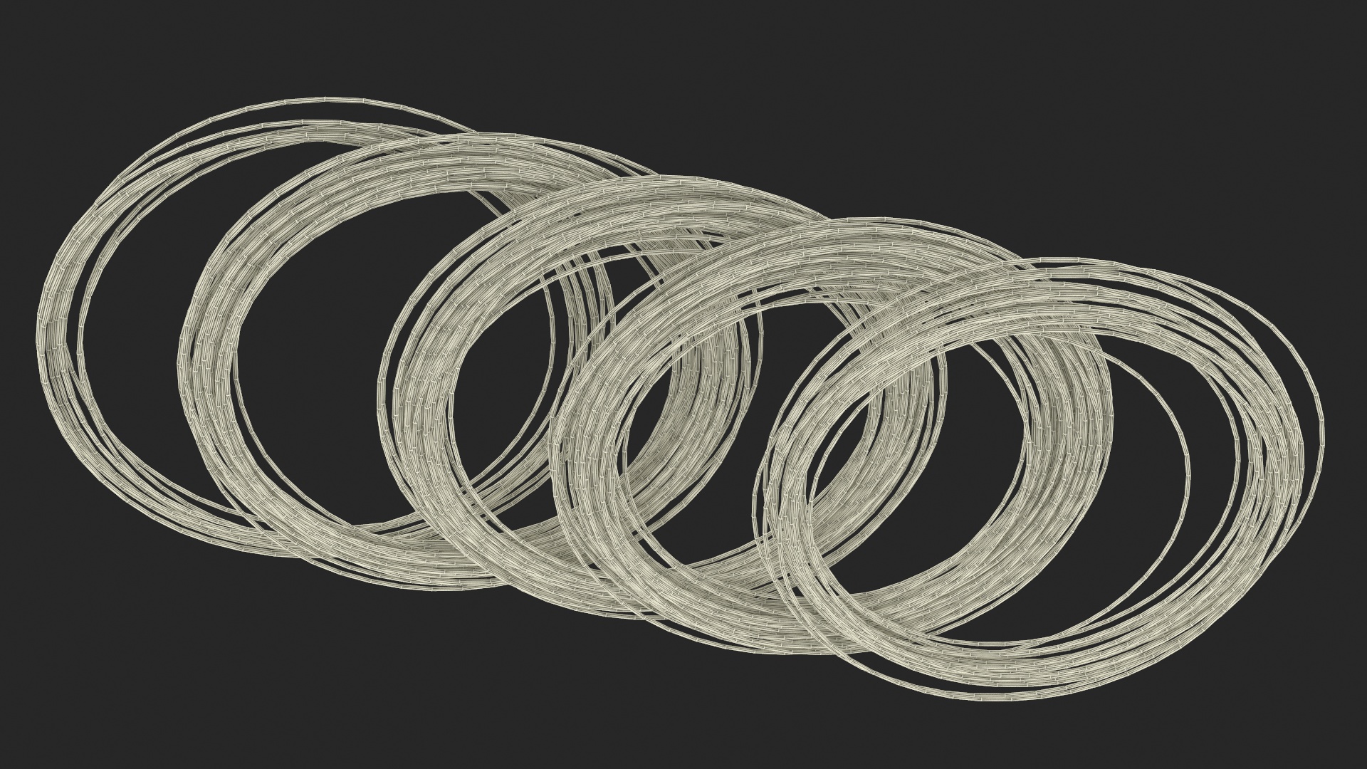 Twisted Cooper Wire 3D model