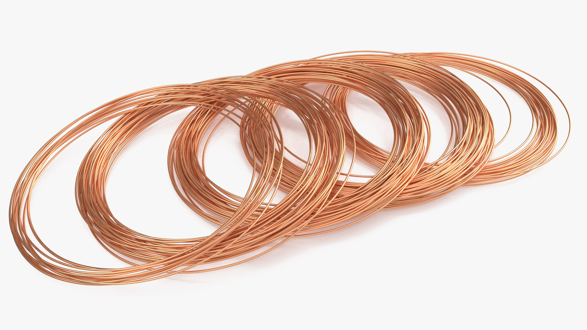 Twisted Cooper Wire 3D model