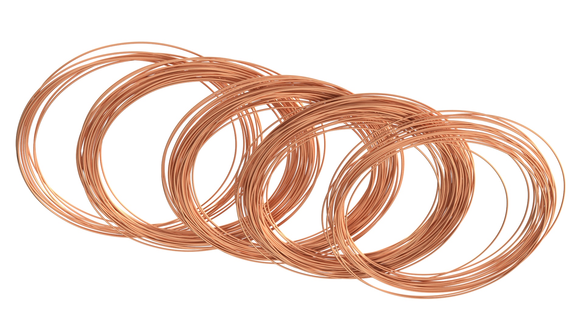 Twisted Cooper Wire 3D model