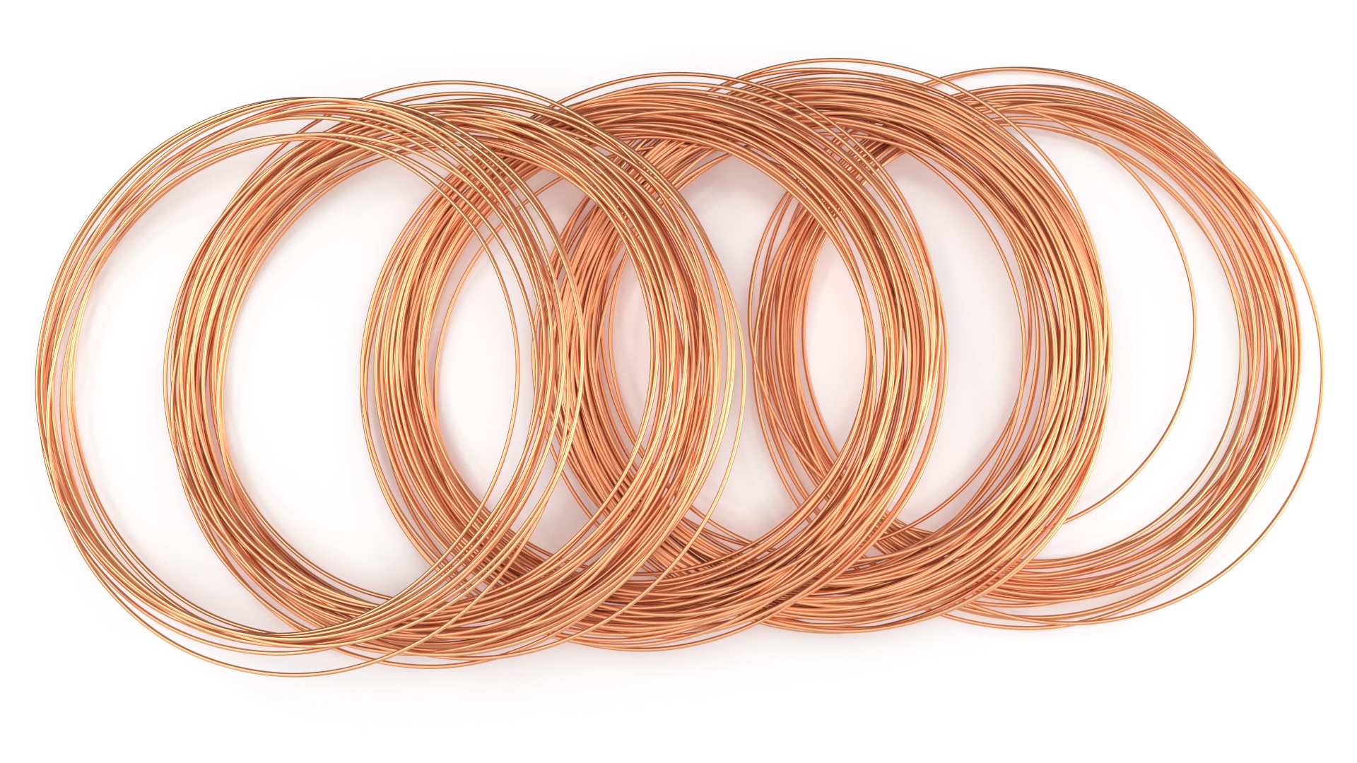 Twisted Cooper Wire 3D model