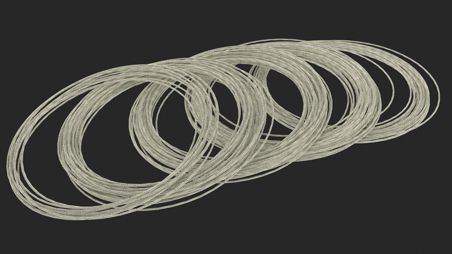 Twisted Cooper Wire 3D model