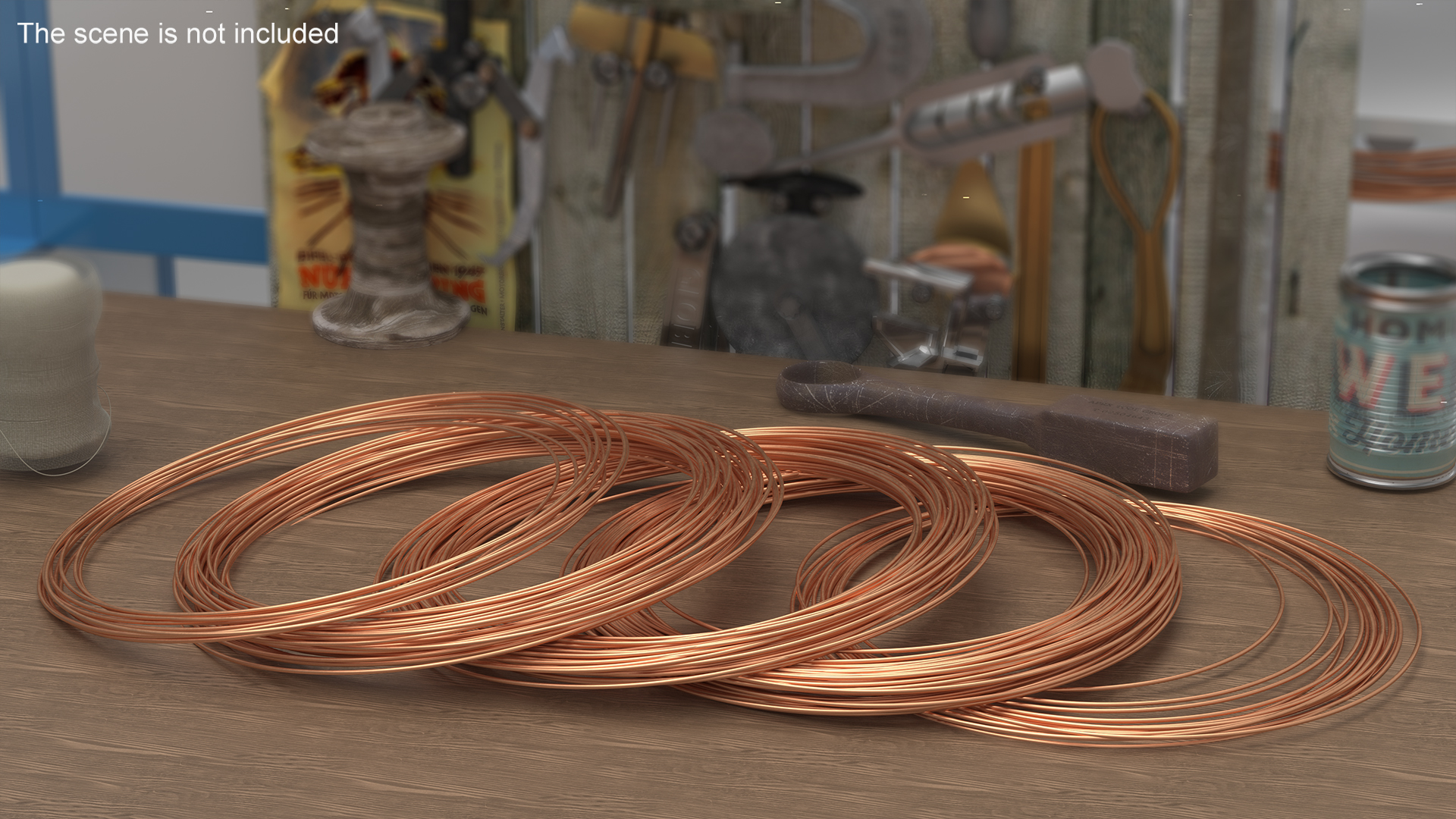 Twisted Cooper Wire 3D model