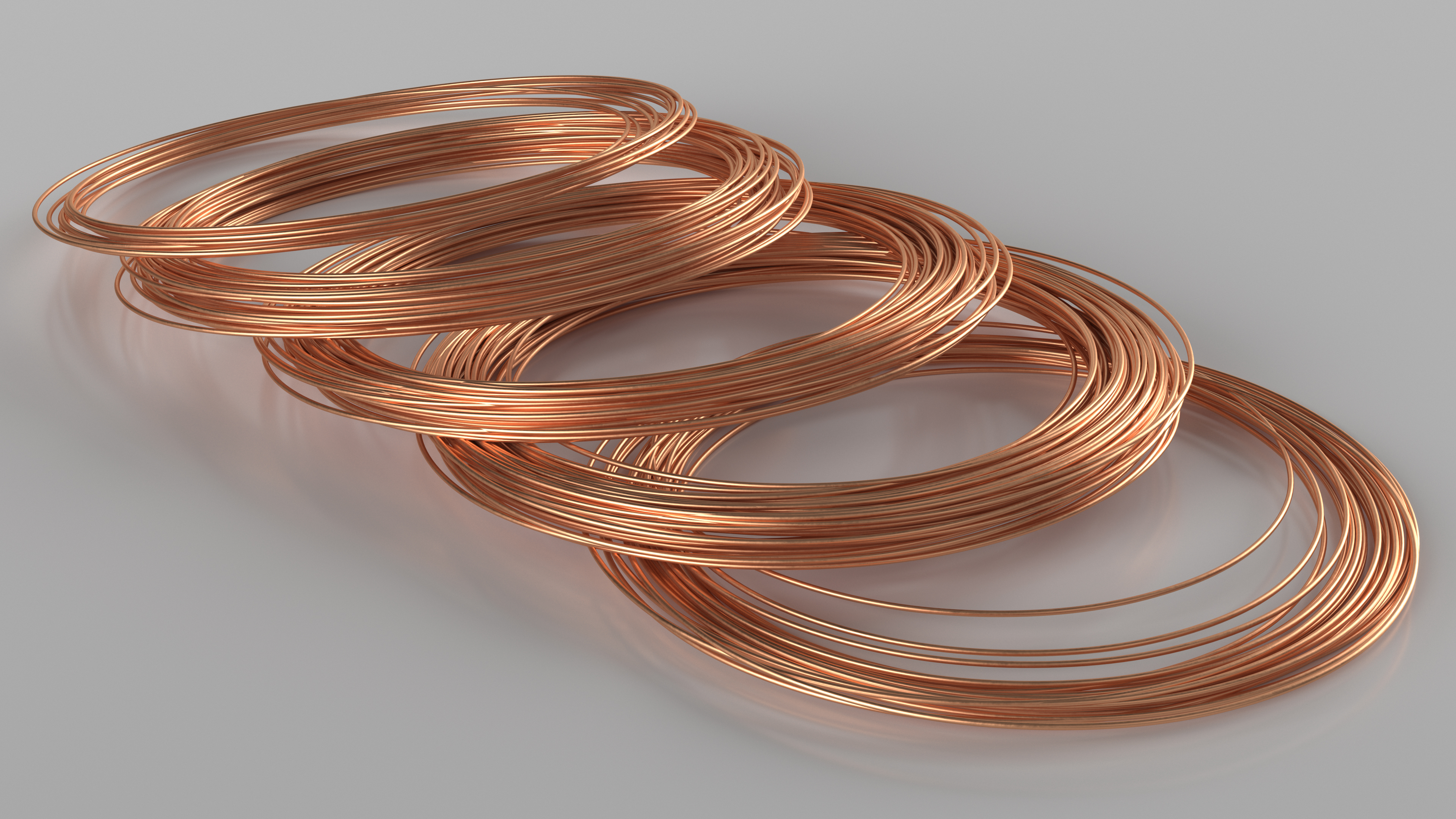 Twisted Cooper Wire 3D model