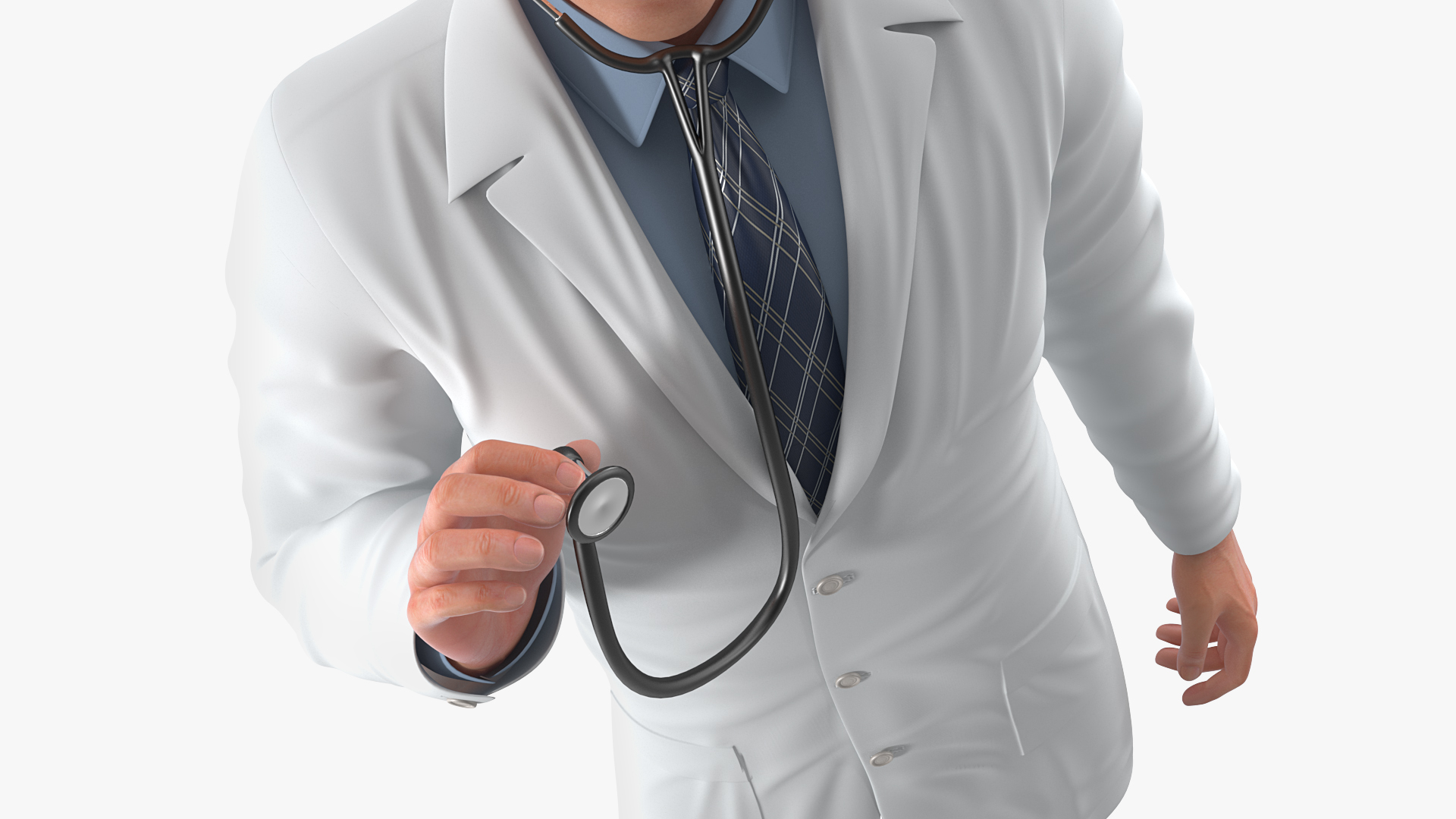 3D Male Doctor Rigged model