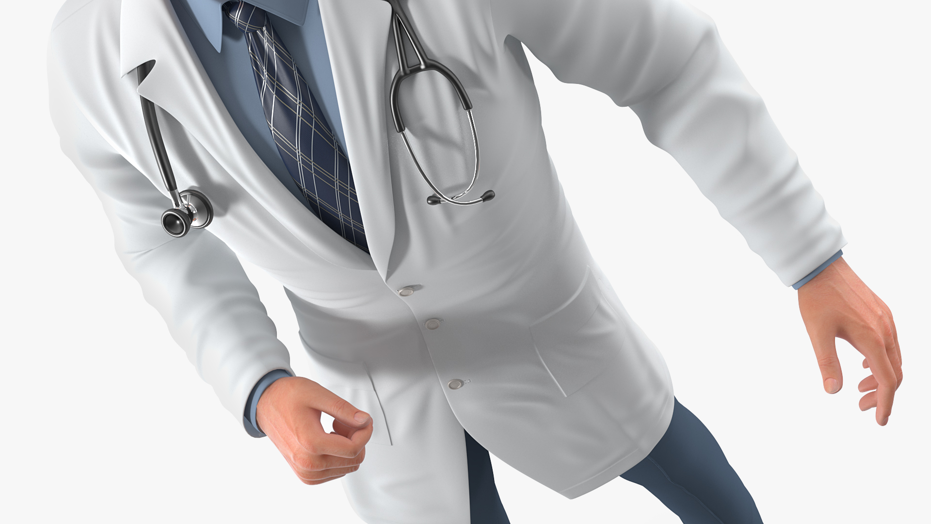 3D Male Doctor Rigged model