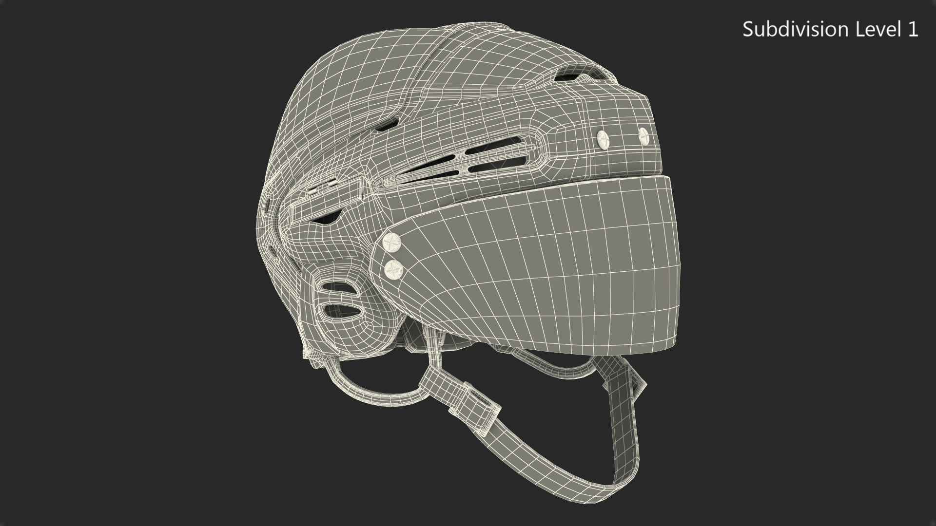 Hockey Helmet Chicago Blackhawks 3D