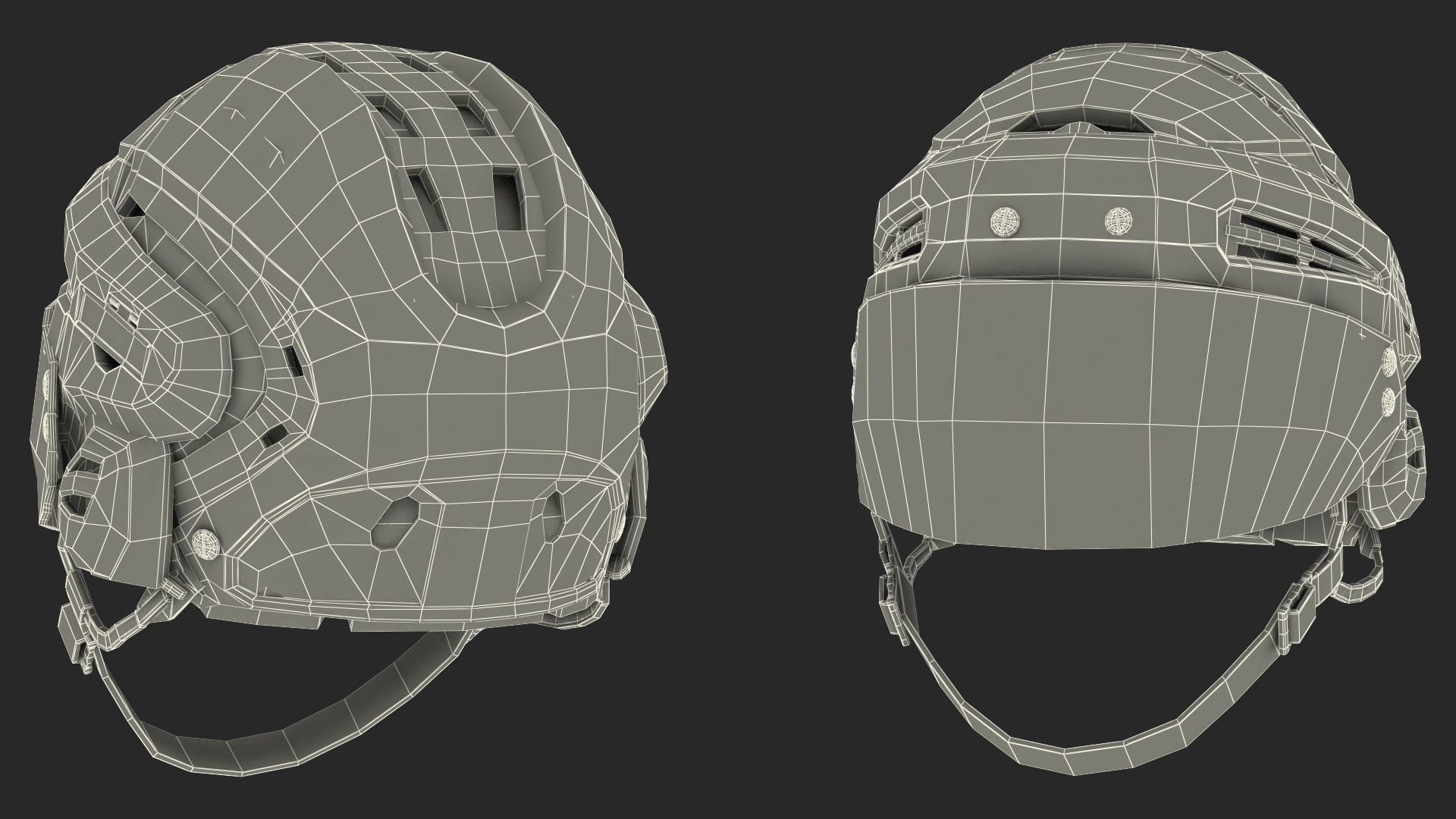 Hockey Helmet Chicago Blackhawks 3D