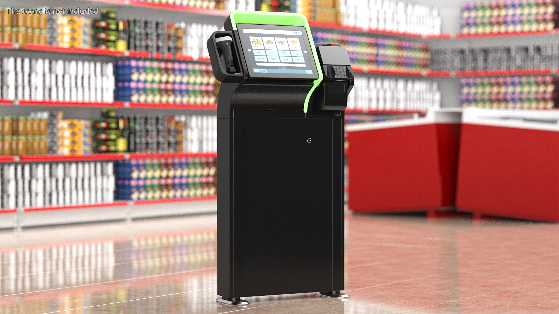 Self Checkout Kiosk 3D model