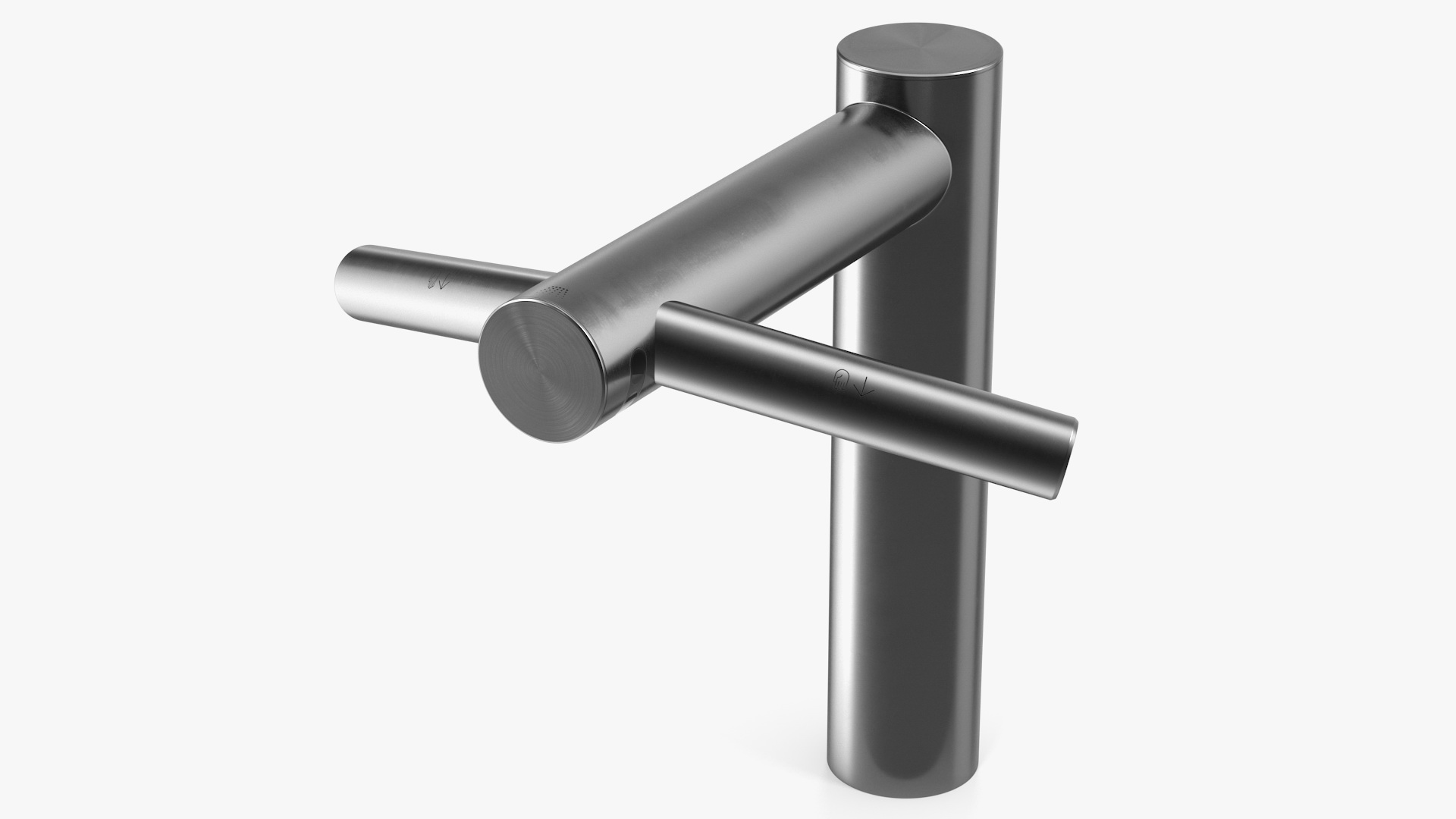 Wash and Dry Hand Dryer Tap 3D