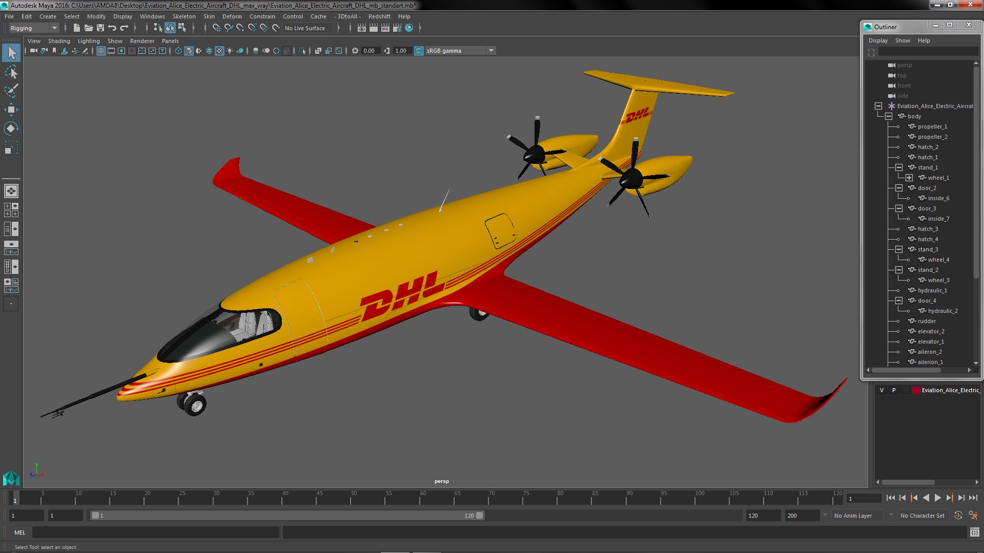 3D Eviation Alice Electric Aircraft DHL