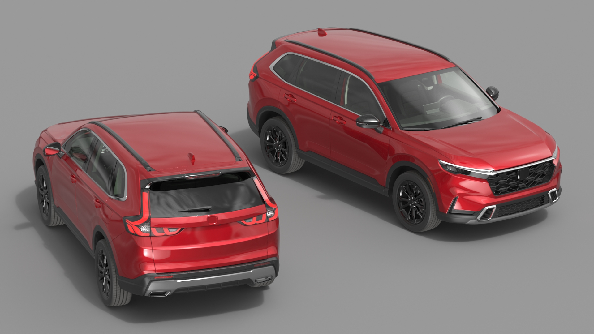 3D Urban SUV 2025 Red model