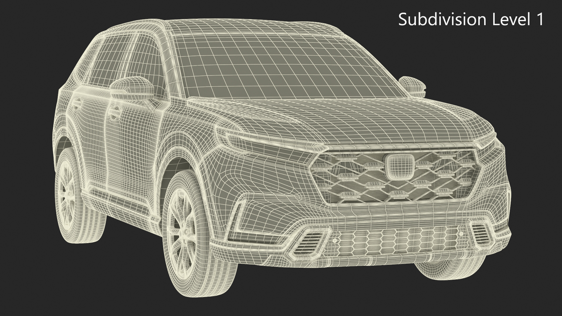 3D Urban SUV 2025 Red model