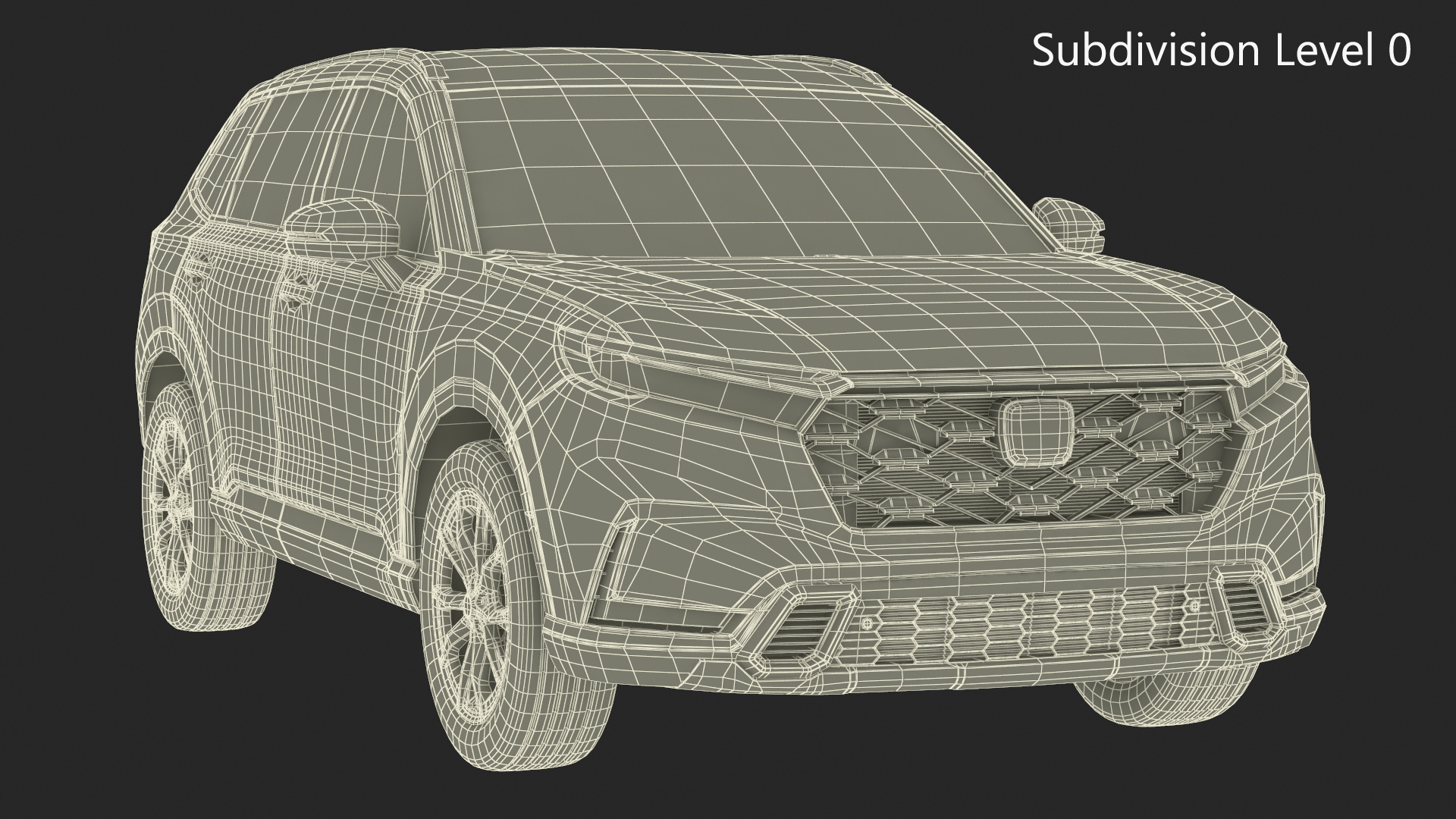 3D Urban SUV 2025 Red model