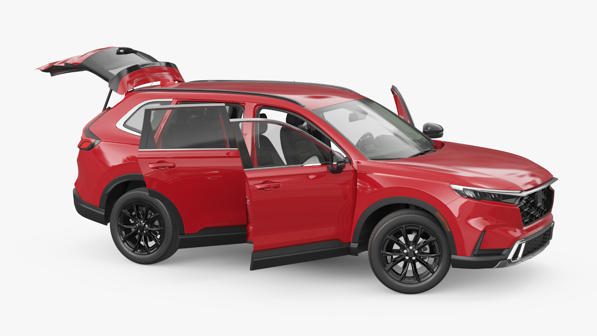 3D Urban SUV 2025 Red model