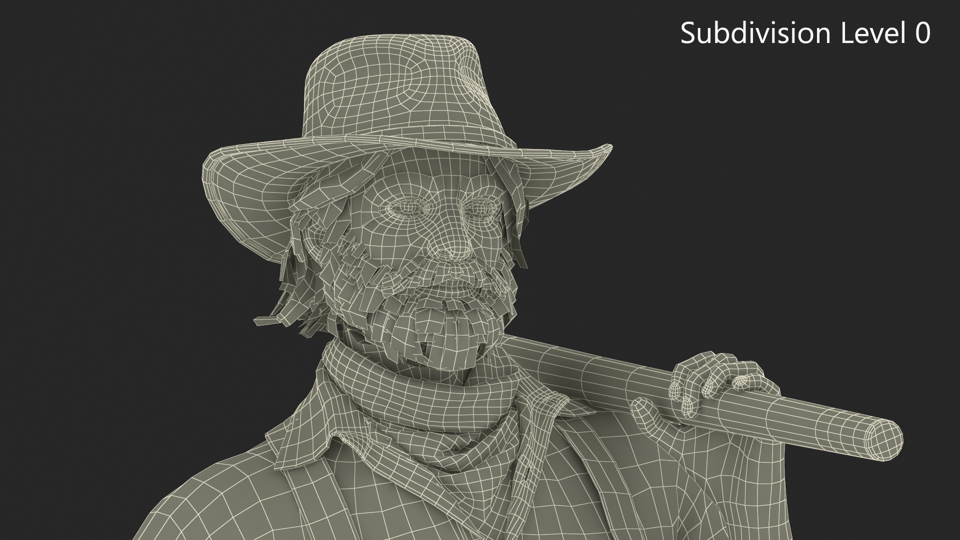 Gold Rush Prospector Standing 3D model