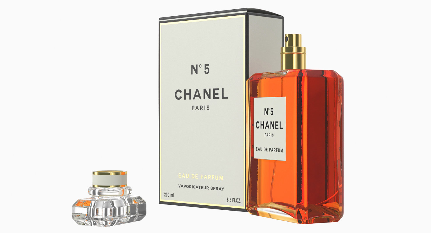 3D model Chanel No 5 Eau De Parfum Spray with Box