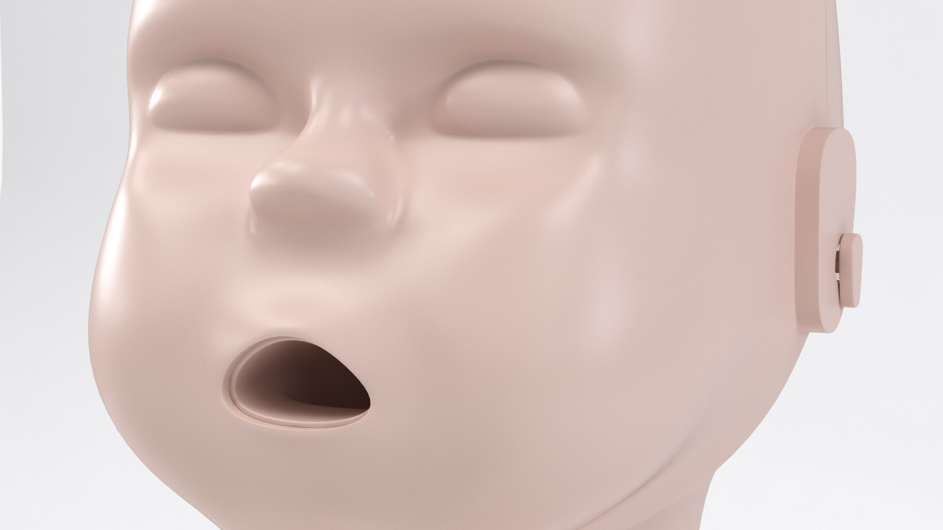 Baby CPR Dummy Head 3D model