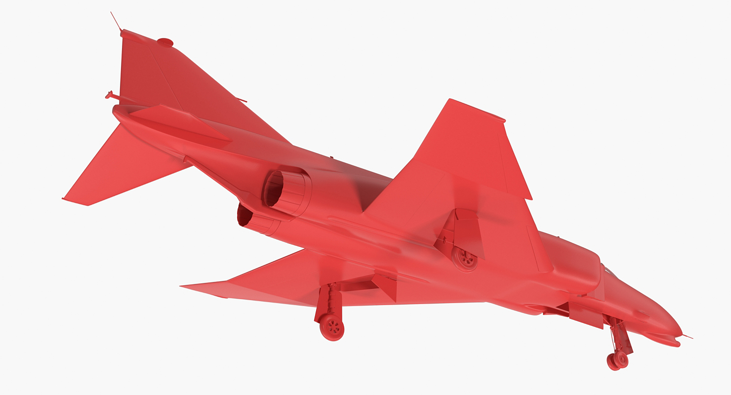 F 4E Kurnass Israeli Air Force 2 Rigged 3D model